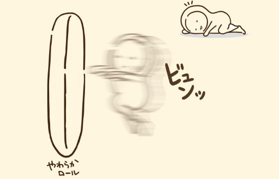 「やわらかロール」の謎キャラクター イメージ